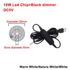 DC5V Dimmable LED Chips 5730 SMD LED Lamp 5W 6W 10W LED Light Beads White Warm White DIY Light Adjustable LED Bulb USB Dimmer