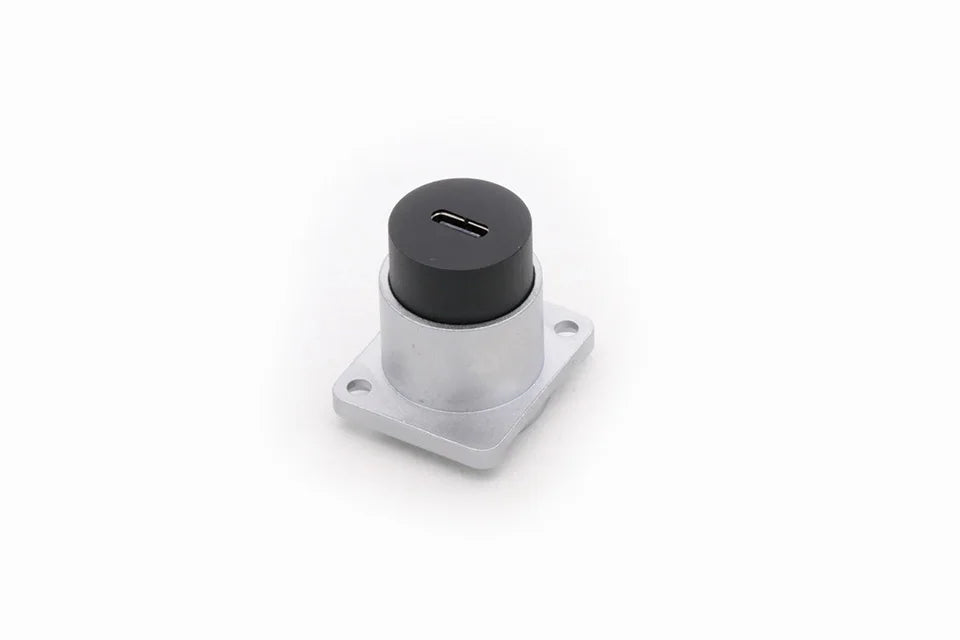 Waterproof D Type Chassis Connector,Type C Female to Female USB-C Converter Adapter Type-C Panel Mount DIY Jack with Dust Cover