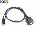 VGA cable to headphone jack wire Flash line Printer line adapter For RT809F icsp lcd led USB RT809H emmc-nand flash Programmer