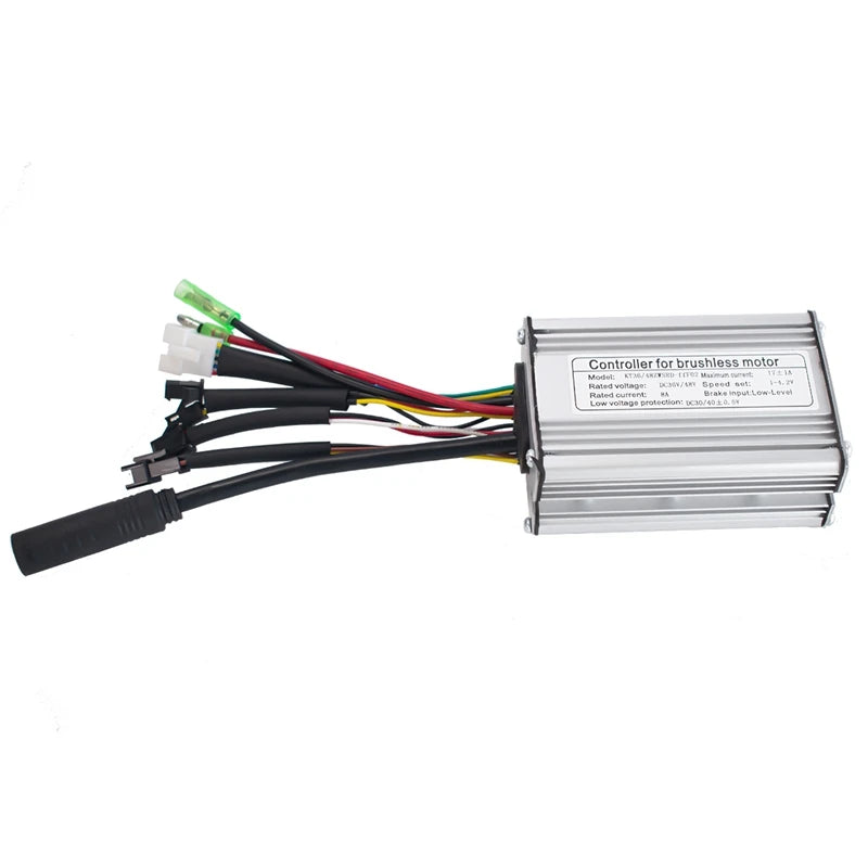 KT Brushless Controller 36V 48V Electric Bike 250W 350W Sine Wave Hall Sensor 15A 17A 6 Mosfet E-bike Scooter Controller Parts