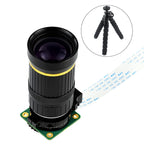 Raspberry Pi High Quality Camera 12.3MP IMX477 Sensor Camera with Telephoto/Wide Angle/HD Zoom Telephoto Lens for Pi 4B/3B+/Zero