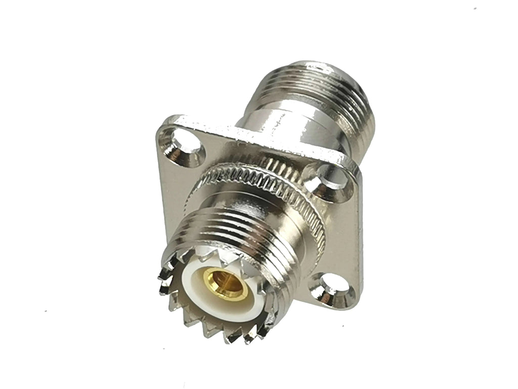 1Pcs Adapter UHF PL259 SO239 to UHF / N Male Plug & Female Jack Straight & Right Angle & Flange & T Type RF Coaxial Connector