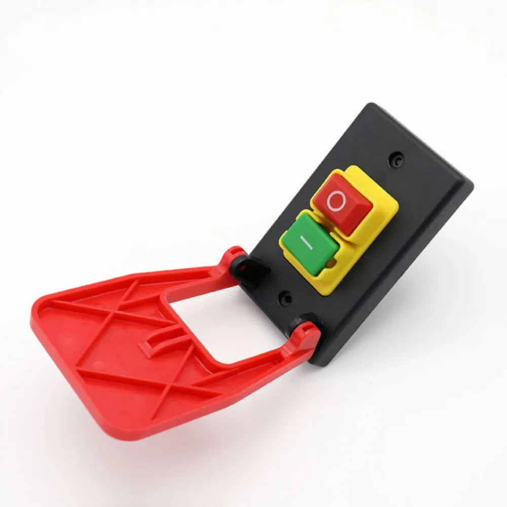 1PC Table Saws Electromagnetic Pushbutton Switch Paddle Switch 220V-240V 16A 5E4 safety switch with emergency stop cover