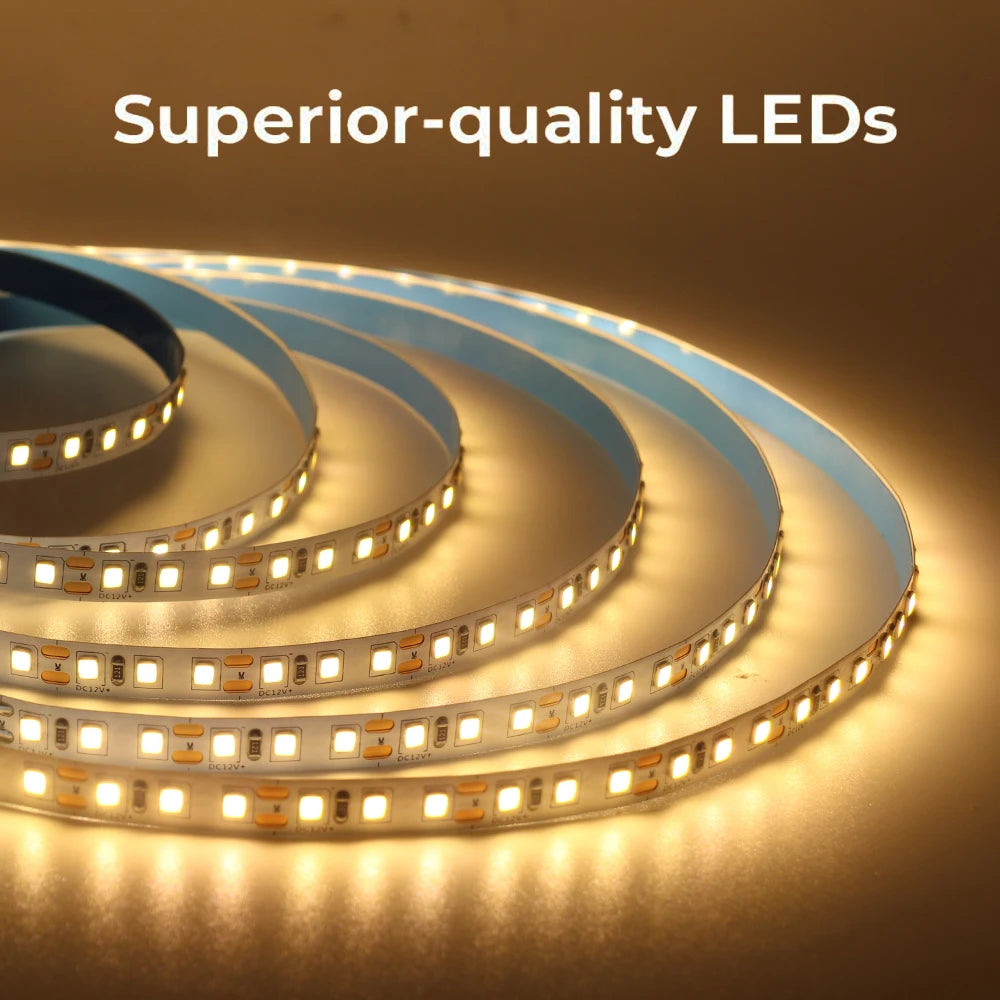 5M LED Strip Light DC 12V 24V 2835 Flexible Ribbon Diode Light 60/120/240/480 LED Stripe Warm Natural Cold White Luces Led Tape