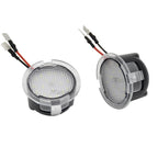 2Pcs Canbus No Error LED Side Mirror Puddle Lights For Ford F150 Mondeo Mk5 Mustang Edge Explorer Expedition Flex 6000K White