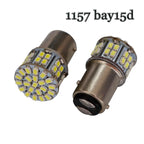 10pcs truck 24v led S25 P21W 1156 ba15s 50 SMD 1206 LED 1157 BAY15D White red brake stop light lamp Turn signal light bulbs 24V