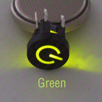 10PCS 6X6X7.2mm illuminated Momentary Tact Switch Button No Loacking 6Pin DIP LED 12V Mini Push Button Switch
