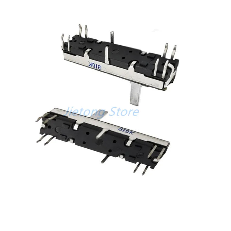 1pc 45mm Sliding Potentiometer 4.5cm Stereo Channel B10K Axis Length 15mm Sliding Stroke 30mm