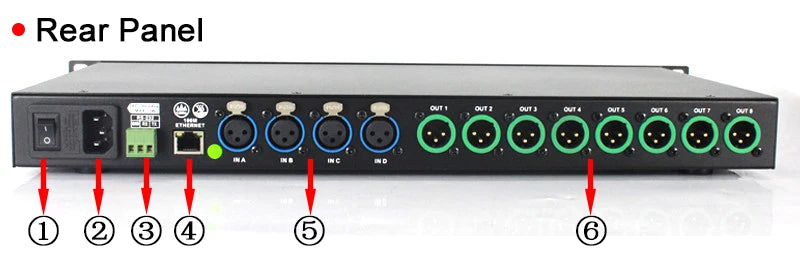 Sinbosen Digital audio processor 4 input 8 output loudspeaker management system AP48