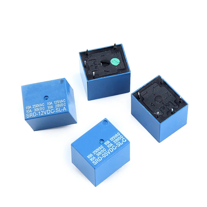 5PCS T73 SRD Relays 5Pin SRD-12VDC-SL-C SRD-03VDC-SL-C SRD-05VDC-SL-C SRD-06VDC-SL-C SRD-9VDC-SL-C 3V 5V 6V 12V 24V 10A 250VAC