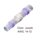 Heat Shrinkable Wire Connectors 50PCS SST21 Waterproof Sleeve AWG22-18 Butt Electrical Splice Tinned Solder Seal Terminal