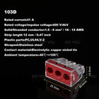 25/50/100PC DIY YOU 102/103D/104D/104/106/108 Universal Compact Wire Wiring Connector Conductor Terminal Block With Lever