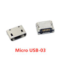 10pcs/Lot  Micro USB 5 Pin SMT Socket Connector Type B Female Placement SMD DIP USB Charging Connectors