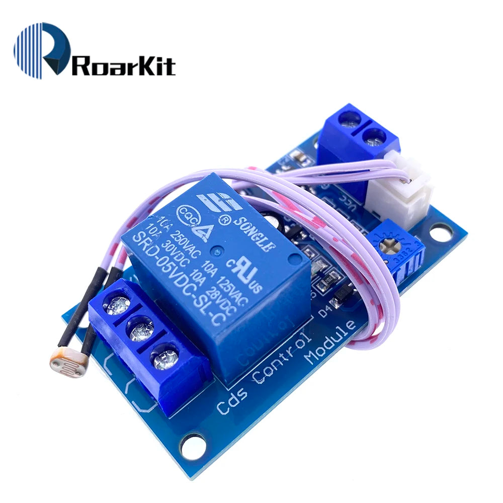 XH-M131 DC 5V / 12V Light Control Switch Photoresistor Relay Module Detection Sensor 10A Brightness Automatic Control Module