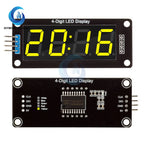 TM1637 4-Digit 7 Segments Digital LED Display Module 0.56 inch Display Tube Decimal Clock Double Dots Module Board for Arduino