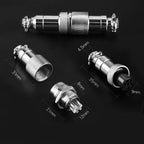 1Set GX12 Docking 2 3 4 5 6 7Pin Male& Female Circular Panel 12mm Metal Aviation Connector Butt Joint Aviation Plug Socket