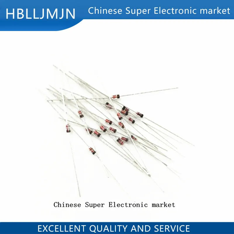 20PCS 1N60 1N60P DO-35 Schottky Germanium Diode TV Radio FM Detection 1N4148 1N914 DB3 DB4  BAT85