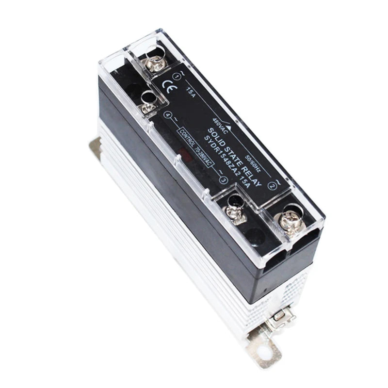 Slim Solid State Relay 10A 25A 40A Dc control Ac/ Ac control Ac Single Phase SSR Din Rail Mount Relays Module equipped Heat sink
