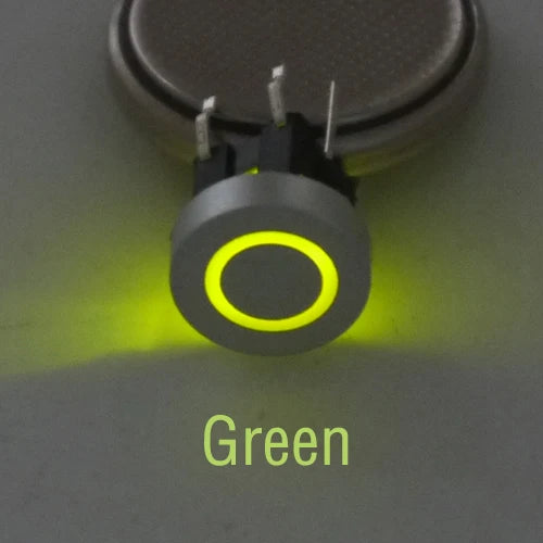 10PCS 6X6X7.2mm illuminated Momentary Tact Switch Button No Loacking 6Pin DIP LED 12V Mini Push Button Switch