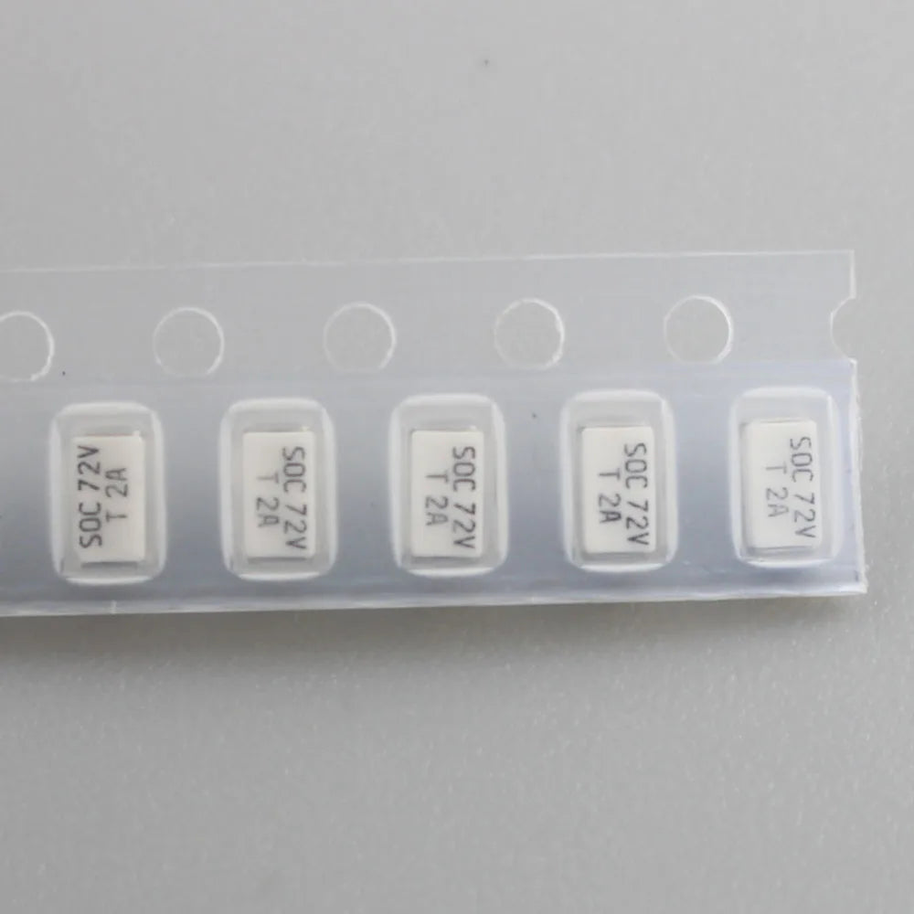 10pcs Micro Fuse SMD SMT 1206 72V 11CT T 1A 1.25A 1.6A 2A 2.5A 3.15A 4A 5A 6.3A 8A 10A 72V DC Slow Blow 3216 Surface Mount SOC