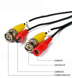 HKBTM High Quality BNC Cable Security CCTV Camera DC Power Copper Core AHD CVI Video Surveillance DVR System