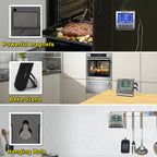 ThermoPro TP-17 Dual Probes Digital Outdoor Meat Thermometer Cooking BBQ Oven Thermometer with Big LCD Screen For Kitchen