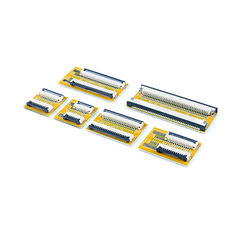 2PCS FPC FFC Flexible Flat Cable Extension Board 0.5MM/1.0MM Pitch 6 8 10 12 14 20 30 40 50 PIN Connector
