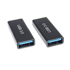 USB 3.0 Type A Female to A Female Connector Adapter AF to AF Coupler F/F Gender Changer Extender Converter for Laptop