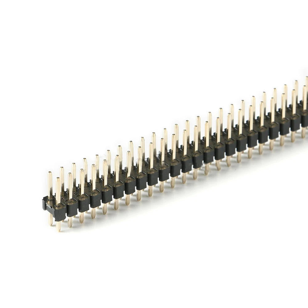 100PCS 2.54mm Short Profile L8.5mm 2x2/3/4/5/6P 10PCS 40P Straight Double Row 0.8U Gold Breakaway PCB Connector Male Pin Header