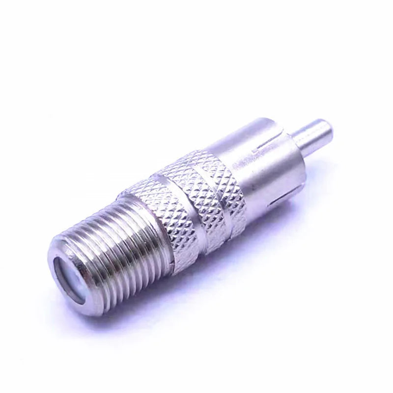 5pcs/lot BNC male To F female Imperial RCA AV Connector Adaptor for CCTV Security Camera Surveillance Video Jack plug Silver