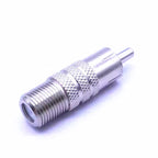 5pcs/lot BNC male To F female Imperial RCA AV Connector Adaptor for CCTV Security Camera Surveillance Video Jack plug Silver
