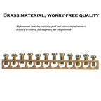 20PCS 5/7/10/12 Hole Bridge Type Zero Line Row Ground Row Ground Copper Bar Distribution Box Connected To Zero Terminal Row