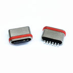 IPX7 Waterproof Type C 6 Pin SMT Socket Connector USB 3.1 Female SMD DIP For Huawei Samsung Lenovo PCB Design DIY High Current