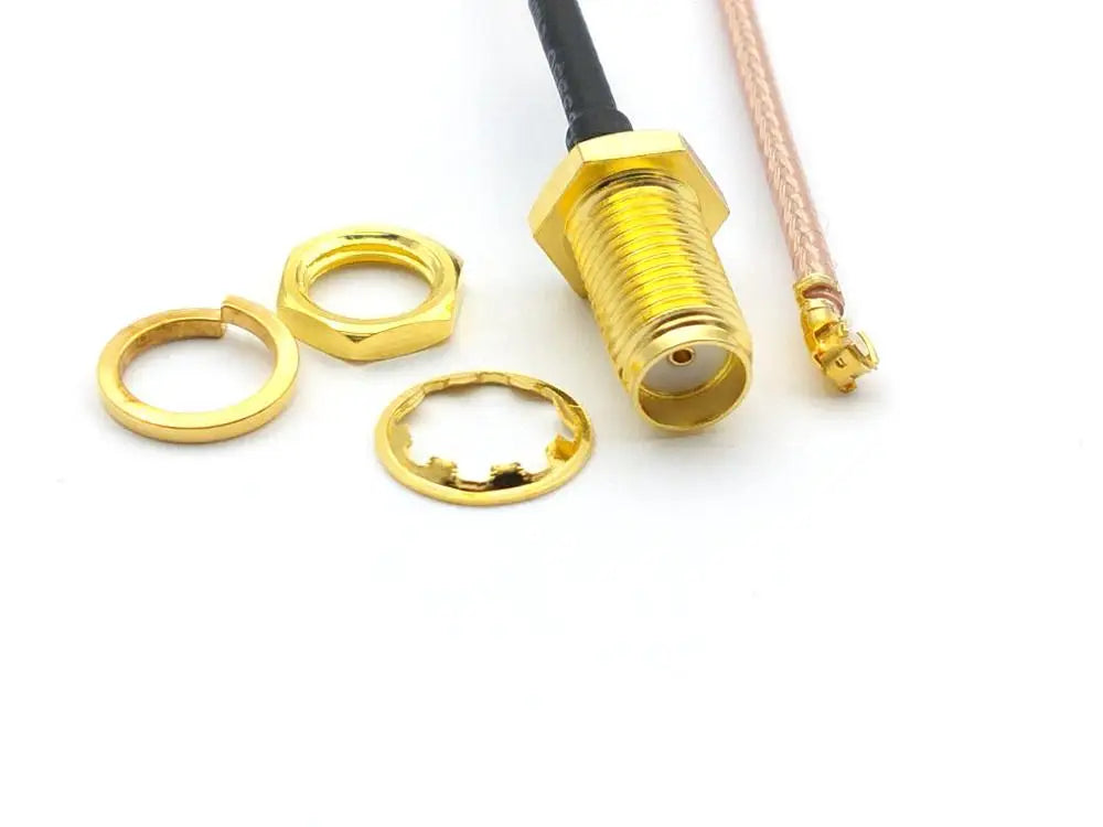 300pcs U.FL Ufl  to SMA Female Bulkhead Mount Mini PCIe RG178 Adapter Cable