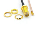 300pcs U.FL Ufl  to SMA Female Bulkhead Mount Mini PCIe RG178 Adapter Cable