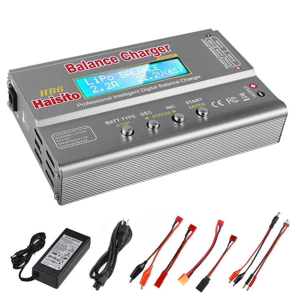HTRC imax b6 80W Lipo Charger For Lipo NiMh Li-ion Ni-Cd Battery Balance Charger Discharger With 12V 6A Power Supply Optional