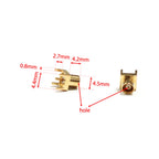 1PC MCX MMCX Male Female PCB Mount Straight RF Coax Connector Right Angle 90-Degree Goldplated Welding Terminal New