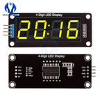 TM1637 LED Display Module for Arduino 4 Digit Tube 7 Segment 0.56 inch Time Clock Indicator Module Red Blue Green Yellow White