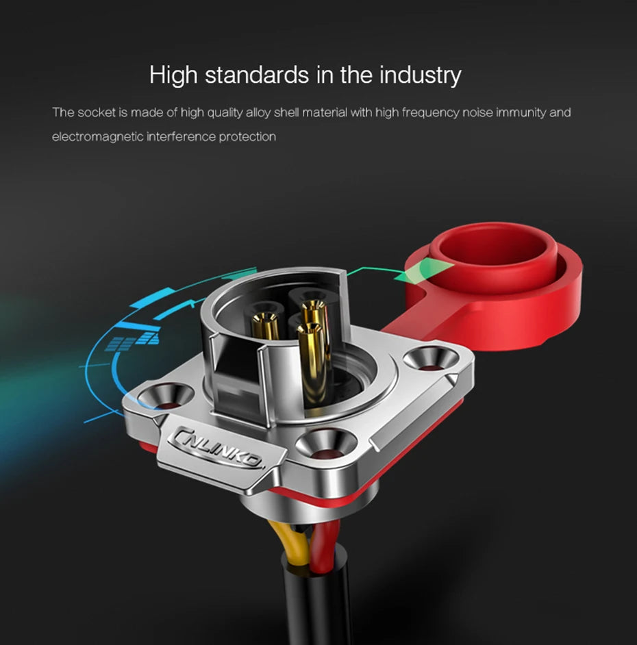Cnlinko LP24 3 4Pin M24 Aviation Waterproof Power Connector Plug Socket for Radio Audio Visual Video Medical LED UAV Industry