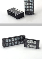 1Pcs Dual Row Barrier Screw Terminal Block Strip Wire Connector  600V 45A 3/4/6/10/12 Positions Optional