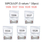 20-50pcs (5 values * 10pcs) LDR Photo Light Sensitive Resistor Photoelectric Photoresistor Kit for 5506 5516 5528 5537 5539