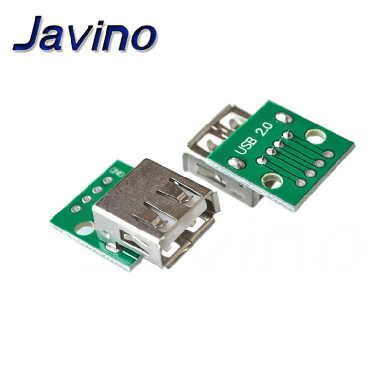 5/50/100PCS Javino DIY Male Connector / MINI MICRO USB to DIP Adapter 2.54mm 5pin Female Connector KIT