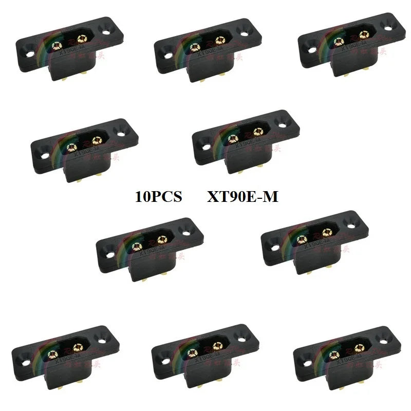 Amass XT90E-M Battery Connector XT90E Male Plug Gold-plated XT90 Mountable Connector Black Socket Or XT90H-M Quickly Charge