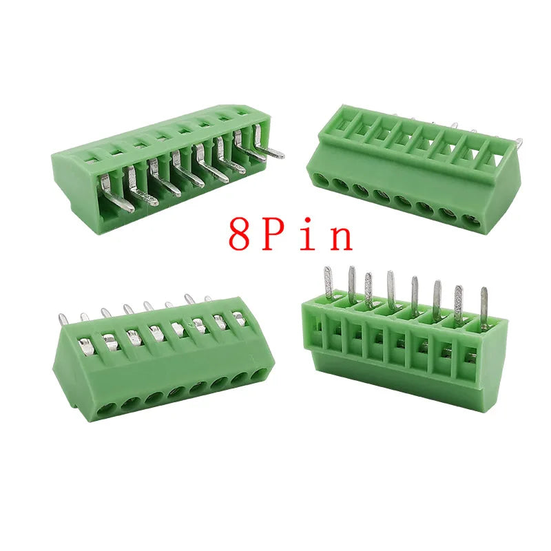 5/10Pcs KF128 2.54mm PCB Mini Screw Terminal Block Connector KF128-2.54 2/3/4/5/6/7/8/9/10/12/14/16Pin 150V 6A for 26-18AWG Cabl