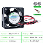 ACP4020 4cm 40mm Fan 40x40x20mm DC5V 12V 24V Cooling Fan for Inverter Router Inverter Power Supply