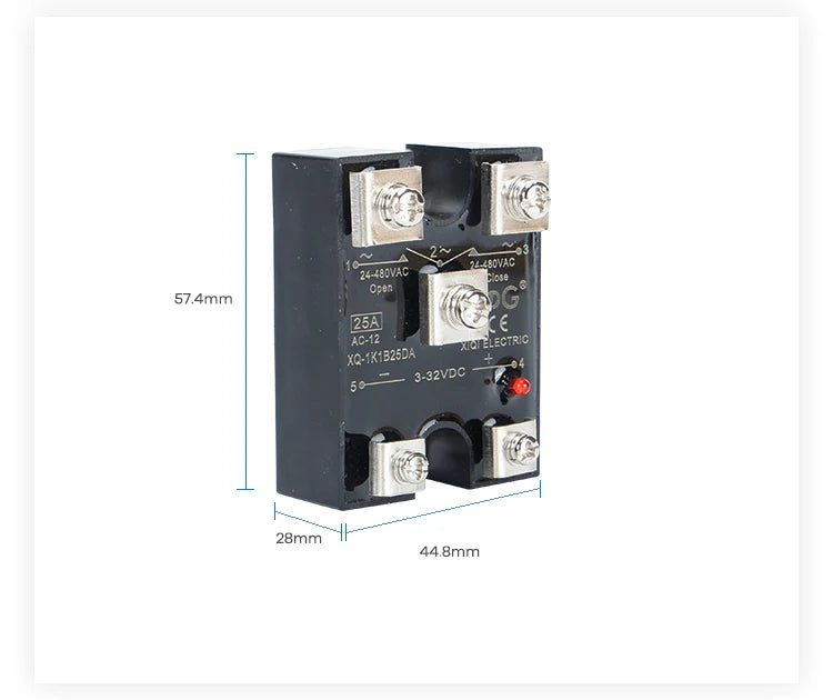 CG NC And NO SSR 10A 25A 40A DA Normally Closed And Normally Open Single Phase DC Control AC SSR-10DA 25DA NC Solid State Relay