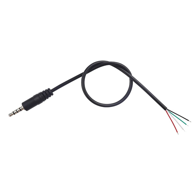 1/2/5Pcs 3.5mm Male Plug/Female Jack Mono/Stereo AUX 3/4Pole To Bare Wire Connector DIY Audio Headphone Repair Extension Cable