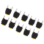10pcs 6*6*7.3mm Mute Button Silent Switch Wireless Mouse Wired Mouse Button Micro Switch Yellow Push Button Switch