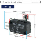 1PCS Micro Limit Switch CHZJTTDQ V-15.V-151.V-152.V-153.V-154.V-155.V-156.-1C 25 Travel Switch Limit Switch Silver Contact