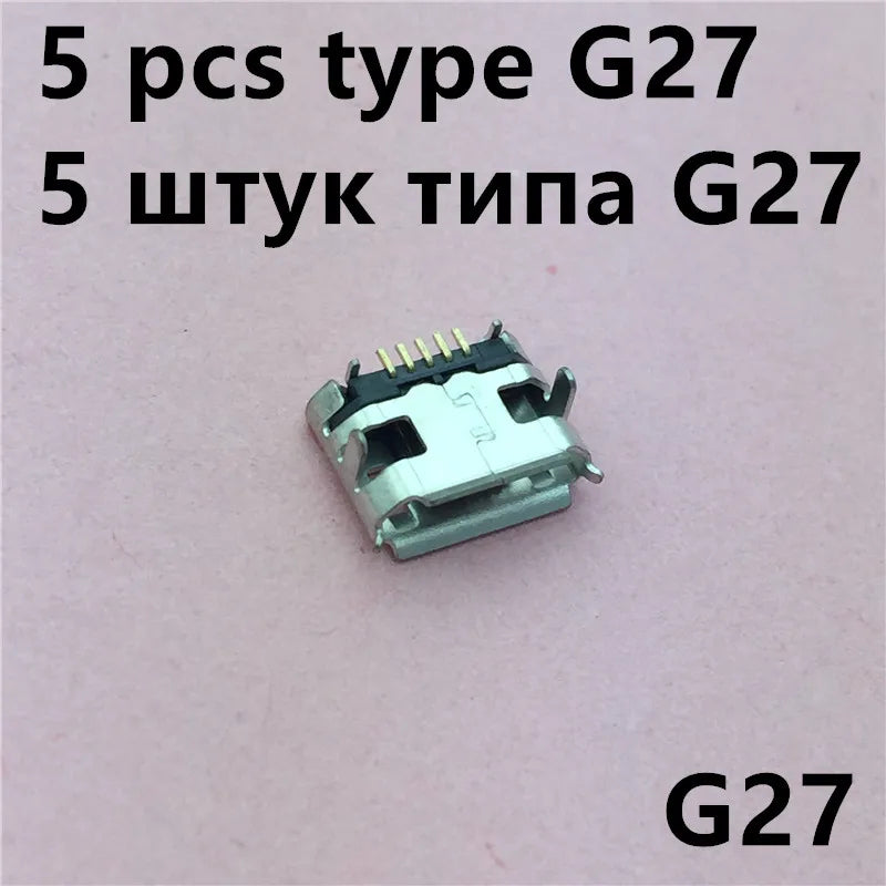 20Models Micro USB 5pin Female Connector For Mobile Phone Charging SMT Socket Data Jack Connector Port PCB Board Drop Shipping